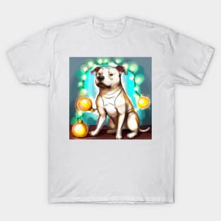 Cute American Staffordshire Terrier Drawing T-Shirt